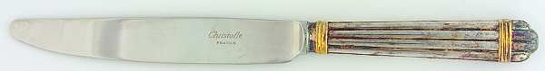 Aria Gold (Silverplate, Gold Accent) Knife-New French/Hollow