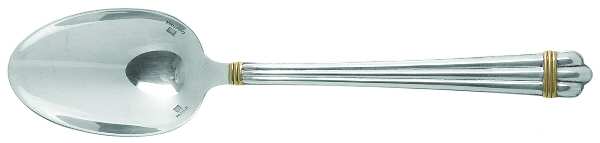 Aria Gold (Silverplate, Gold Accent) Oval Place Soup Spoon
