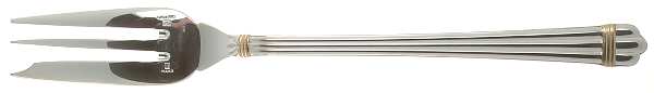 Aria Gold (Silverplate, Gold Accent) Solid Serving Fork