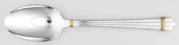 Aria Gold (Silverplate, Gold Accent) European Place/Oval Soup Spoon