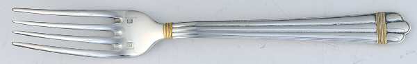 Aria Gold (Silverplate, Gold Accent) Dessert Fork