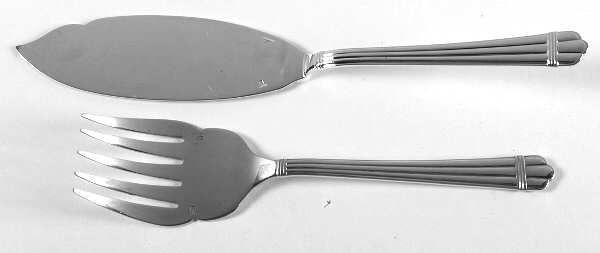 Aria (Silverplate, 1984) 2 Piece Large Solid Fish Serving Set
