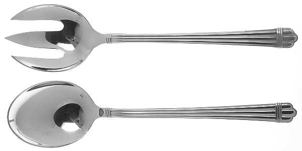 Aria (Silverplate, 1984) (2 Pc) Solid Salad Set