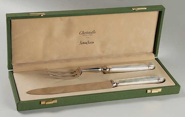 Aria (Silverplate, 1984) 2 Piece Large Carving Set,Stainless Blade w/Box