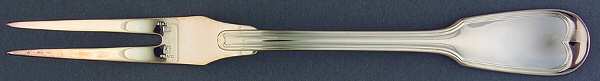 Chinon (Silverplate, 1862) Small 2-Tine Cold Meat Serving Fork