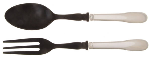 Cluny (Silverplate, 1963) Wooden Bowl 2-Piece Salad Set