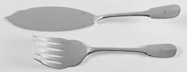 Cluny (Silverplate, 1963) 2 Piece Large Solid Fish Serving Set