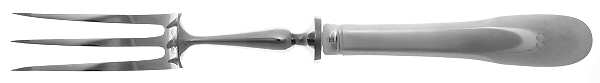 Cluny (Silverplate, 1963) Large Stainless-Prong Roast Carving Fork