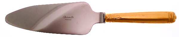 Malmaison-Gold (Gold Electroplate) Pie Server with Stainless Blade