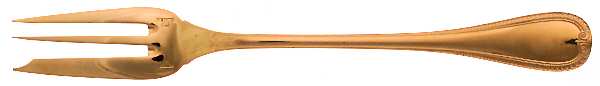 Malmaison-Gold (Gold Electroplate) Solid Serving Fork