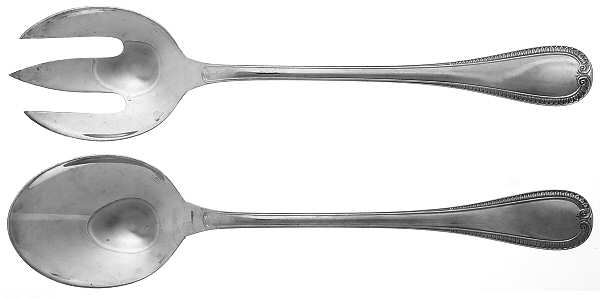 Malmaison (Silverplate, 1967) (2 Pc) Solid Salad Set