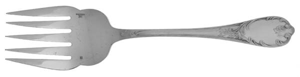 Marly (Silverplate, Satin Handle) Large Solid Fish Serving Fork
