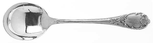 Marly (Silverplate, Satin Handle) Round Bowl Soup Spoon (Cream Soup)