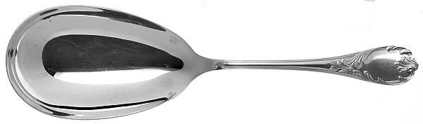 Marly (Silverplate, Satin Handle) Solid Rice/Potato Spoon