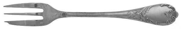Marly (Silverplate, Satin Handle) Fork-Pastry