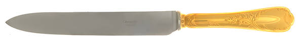 Marly (Gold Electroplate) Large Stainless Blade Roast Carving Knife