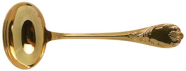 Marly (Gold Electroplate) Solid Gravy Ladle