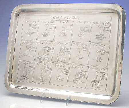 Silverplate Hollowware Silverplate Cocktail Tray