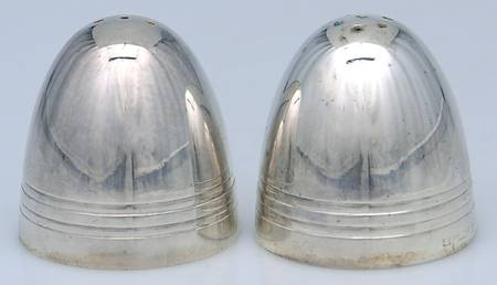 Silverplate Hollowware Individual Salt & Pepper