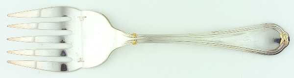 Oceana Gold (Silverplate) Large Solid Fish Serving Fork