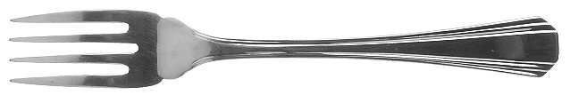 Palme (Stainless, Glossy) Individual Solid Fish Fork