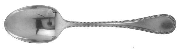 Perles (Silverplate, 1890) Place/Oval Soup Spoon