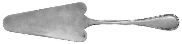 Perles (Silverplate, 1890) Solid Pie Server
