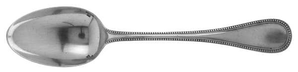Perles (Silverplate, 1890) Dessert/Oval Soup Spoon
