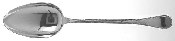 Perles (Silverplate, 1890) Large Solid Serving Spoon
