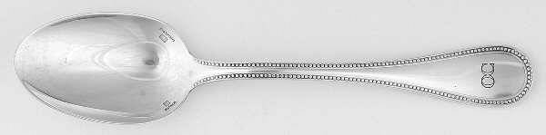 Perles (Silverplate, 1890) Oval Place Soup Spoon