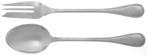 Perles (Silverplate, 1890) Solid Serving Set