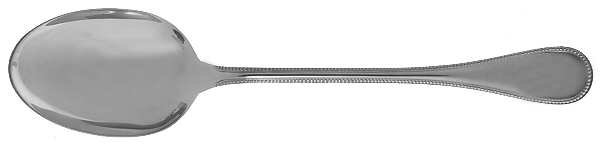 Perles (Sterling) Solid Serving Spoon