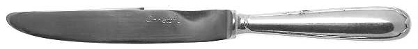 Plunir (Silverplate) Dessert Knife with Stainless Blade