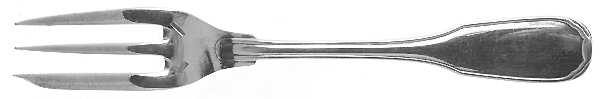 Plunir (Silverplate) Pastry Fork