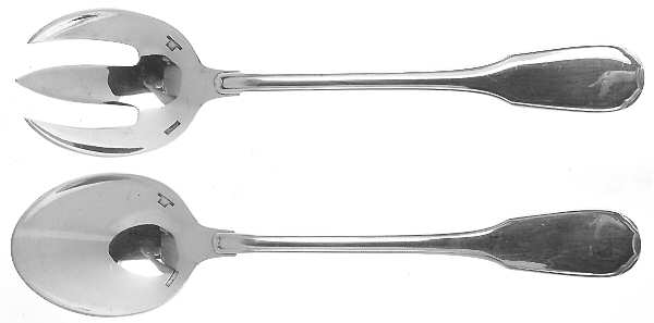 Plunir (Silverplate) (2 Pc) Solid Salad Set