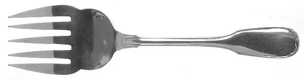 Plunir (Silverplate) Large Solid Fish Serving Fork