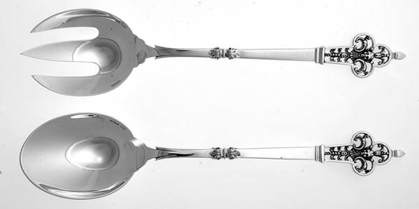 Renaissance (Sterling, 1991) (2 Pc) Solid Salad Set