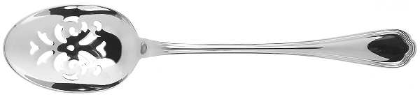 Spatours (Silverplate, 1862, No Monograms) Pierced Solid Serving Spoon