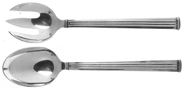 Triade (Silverplate) (2 Pc) Solid Salad Set