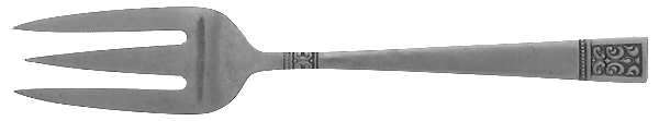 CUD1 (STAINLESS) Medium Solid Cold Meat Serving Fork