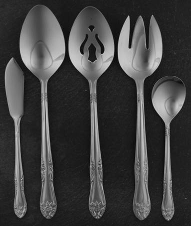 CUS2 (STAINLESS) 5 Piece Hostess Set