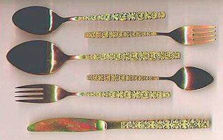 CSS20G (Gold Electroplate) Place/Oval Soup Spoon by Continental Silver