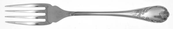 Marly (Silverplate, 1890, Glossy Handle) Individual Solid Fish Fork