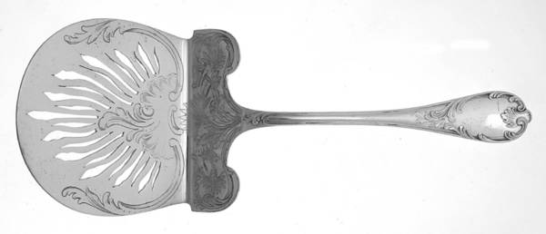 Marly (Silverplate, 1890, Glossy Handle) Solid Asparagus Server