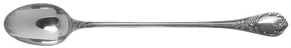 Marly (Silverplate, 1890, Glossy Handle) Iced Tea Spoon