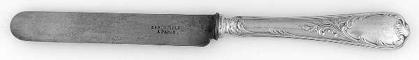 Marly (Silverplate, 1890, Glossy Handle) Blunt Hollow Knife