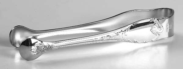 Marly (Silverplate, 1890, Glossy Handle) Sugar Tongs