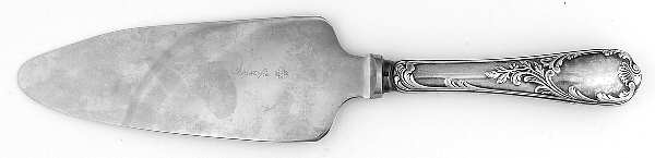 Marly (Silverplate, 1890, Glossy Handle) Pie Server with Stainless Blade