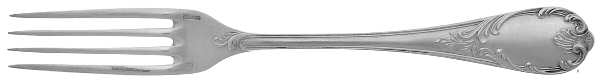 Marly (Silverplate, 1890, Glossy Handle) Dessert Fork