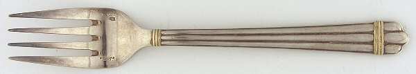 Aria Gold (Sterling, Gold Accent) Individual Salad Fork